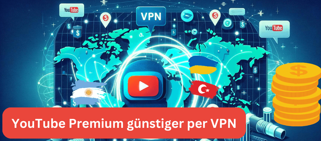 YouTube Premium günstiger per VPN