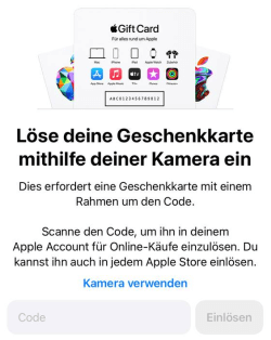 Apple Geschenkkarte 