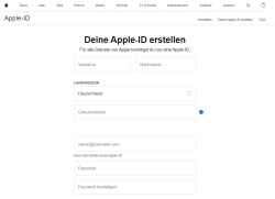 Apple ID erstellen