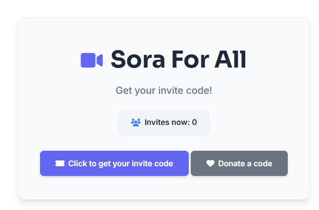 Sora Einladungscode