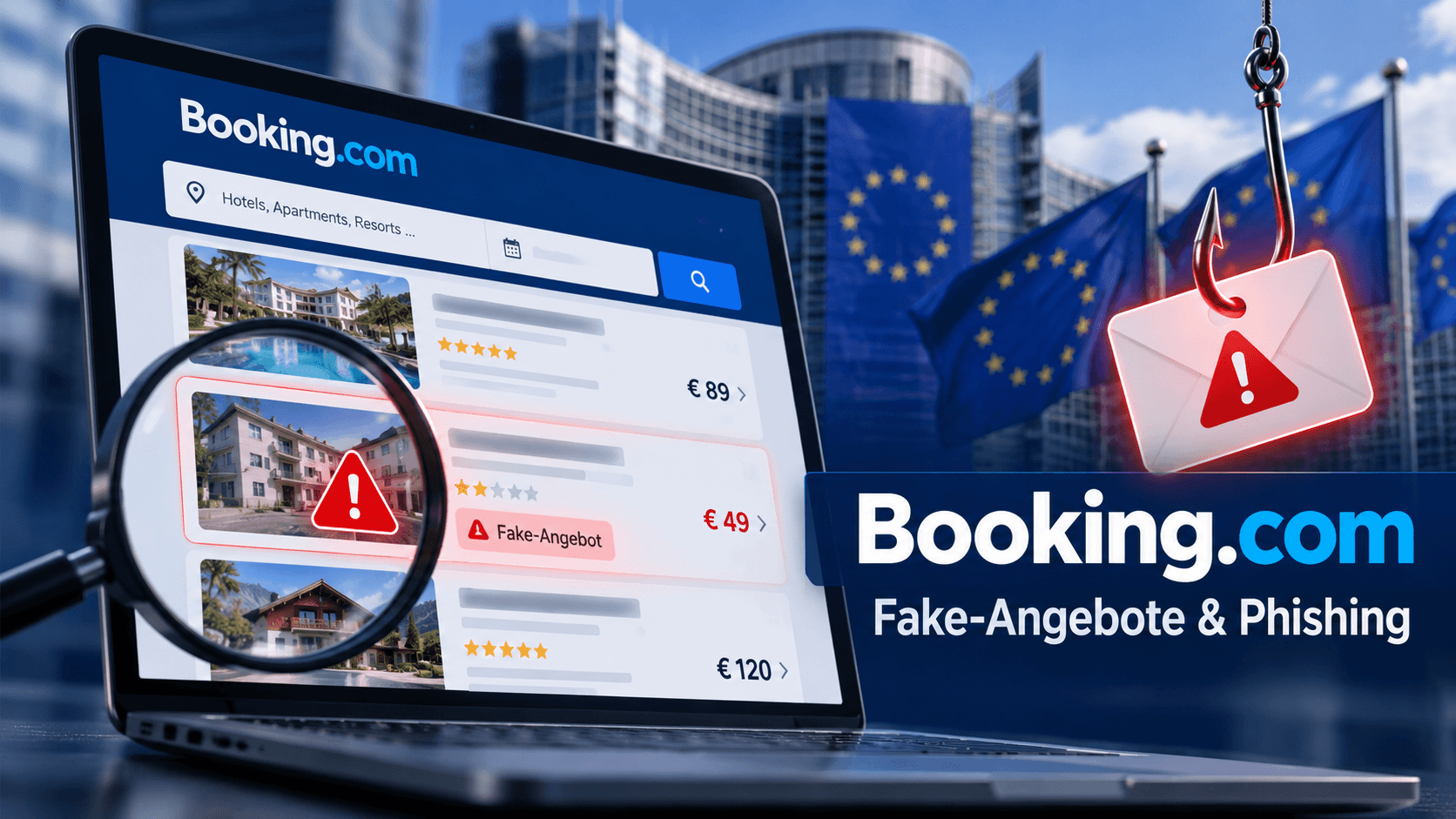 Booking.com: EU untersucht Fake-Angebote und Phishing-Betrug
