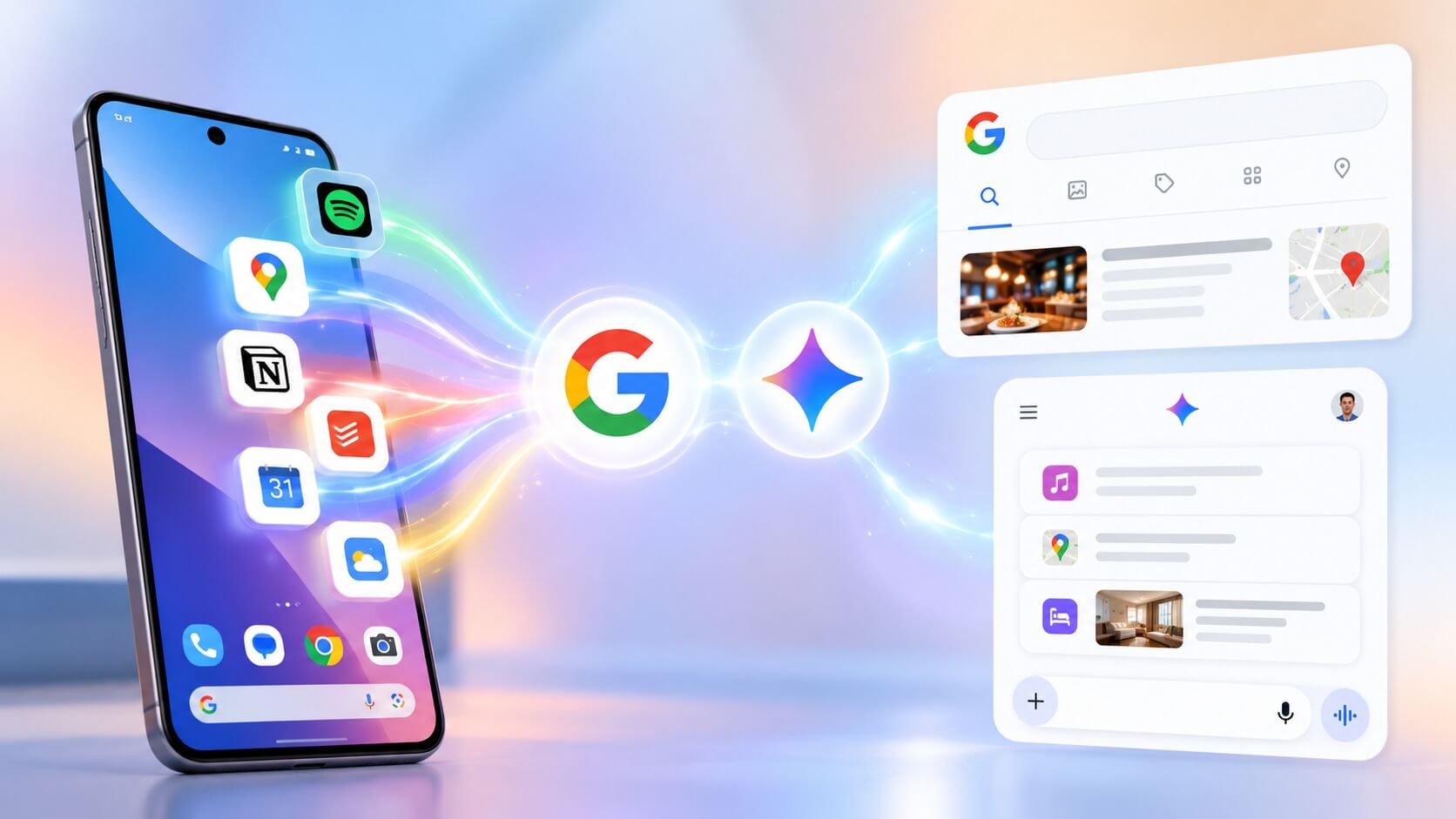 Google: Connected Apps vereinfacht App-Integration in Suche und Gemini